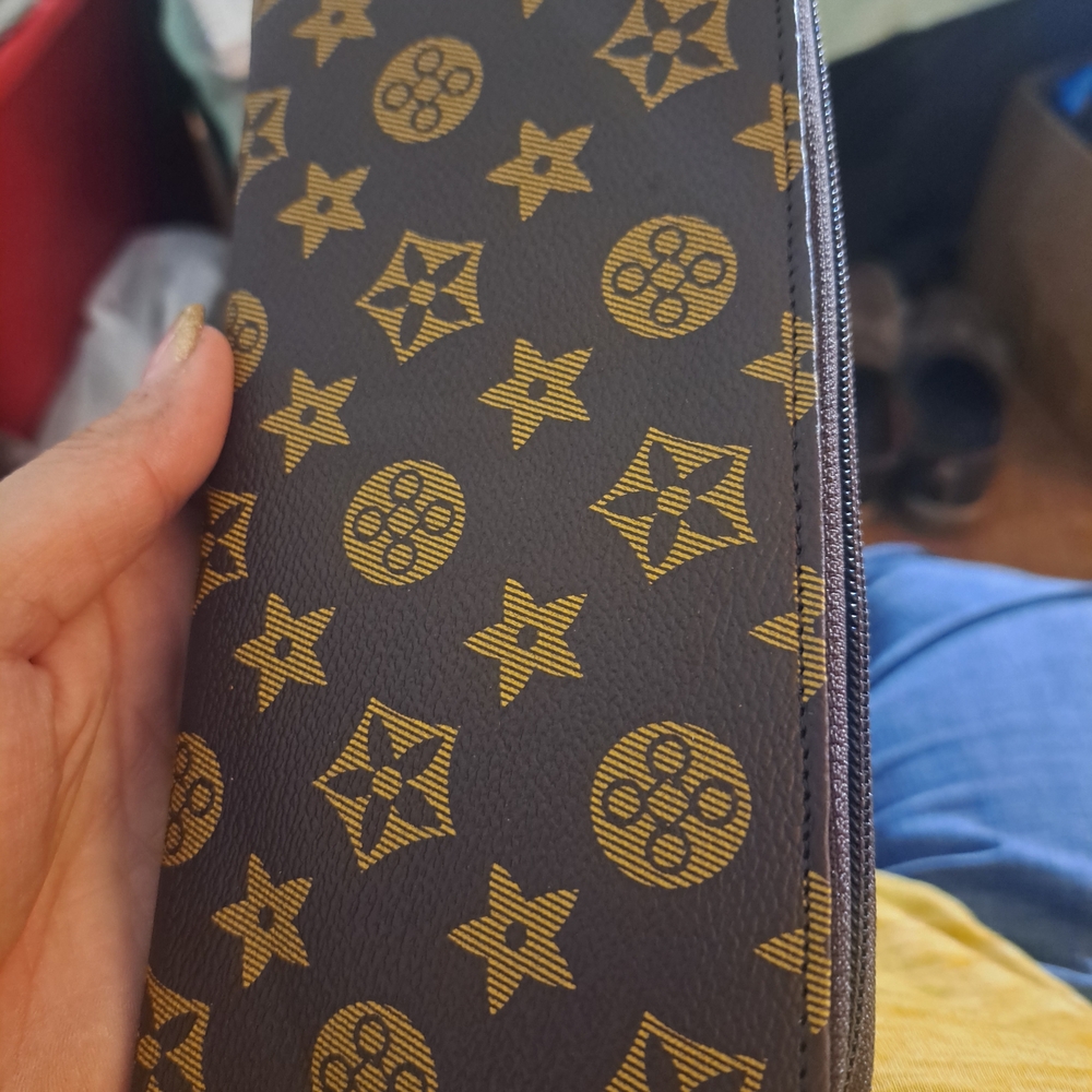 Designer Brown and Gold Womens Wallet